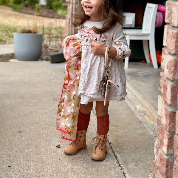 Jessica Simpson Toddler Embroidered Floral Dress boho cottagecore - Picture 3 of 8